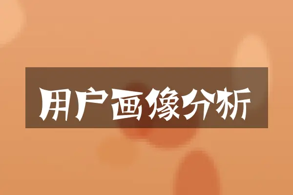 用户画像分析