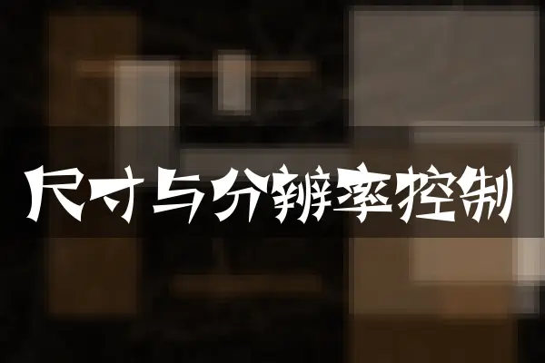 尺寸与分辨率控制