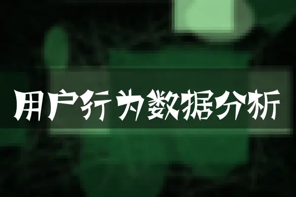 用户行为数据分析